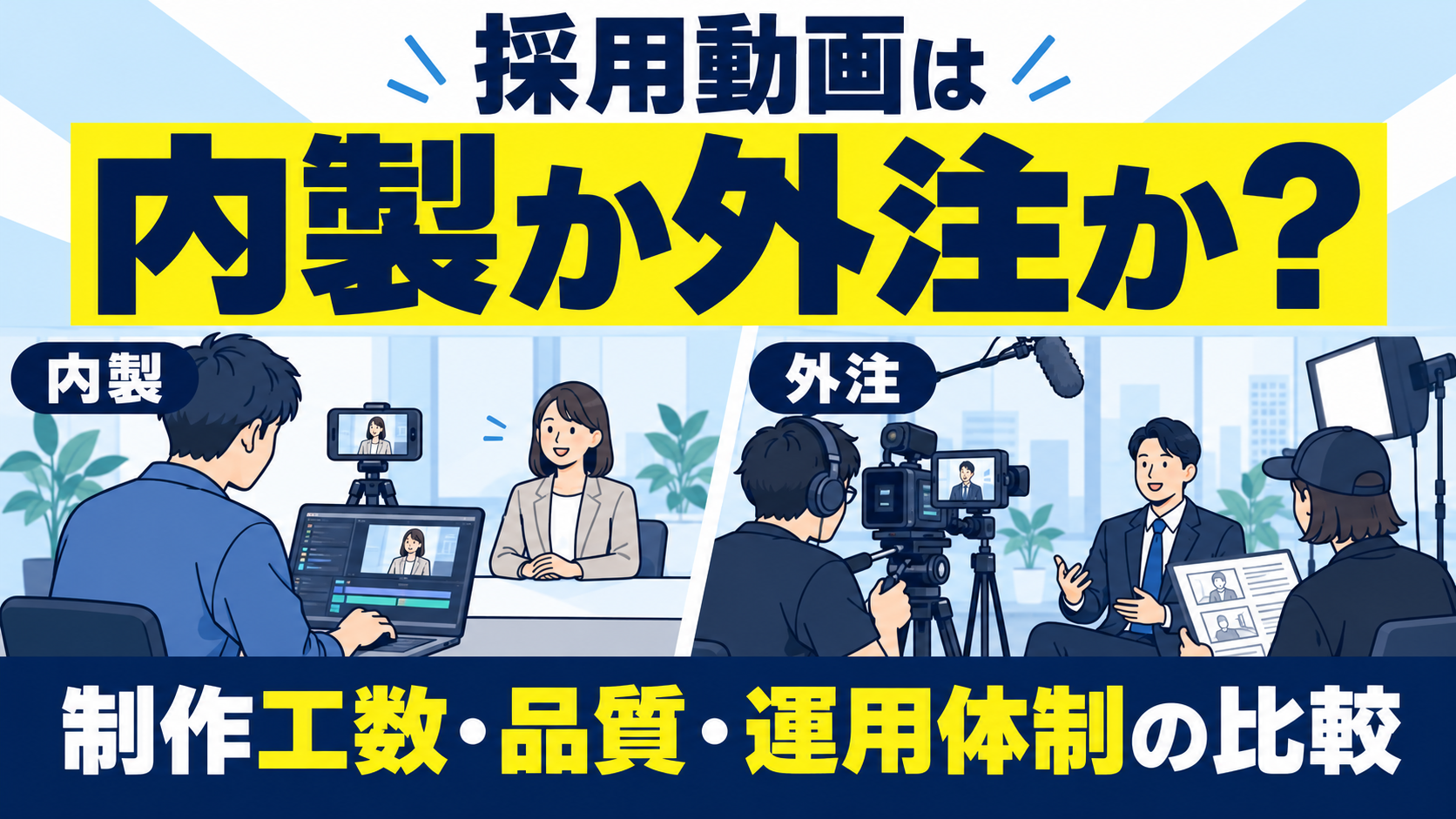 採用動画は内製か外注か