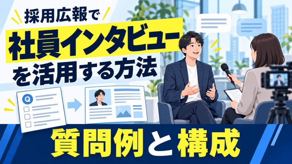 採用広報で社員インタビューを活用する方法